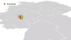 Vorschaubild eines Imagefilms mit Deutschlandkarte, Hinweis „19 Ortsteile“ und Wappen der Gemeinde Heidenrod.