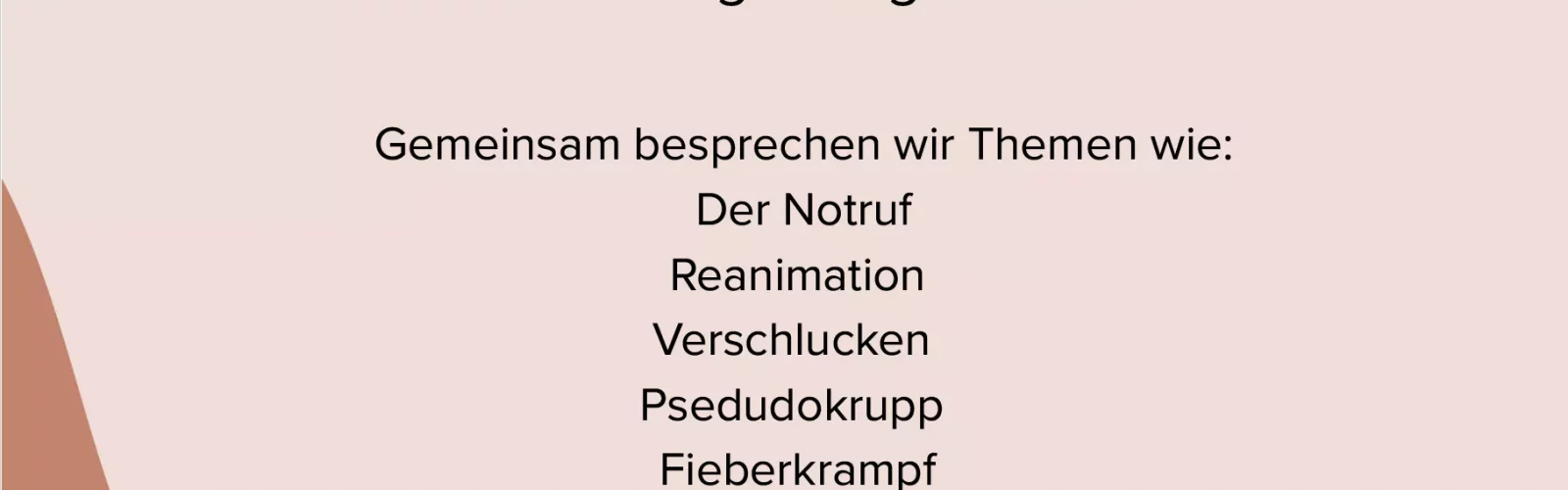 Plakat für einen Erste-Hilfe-Kurs am Baby und Kind am 27. August 2026 im Familienzentrum Heidenrod mit Informationen zu Inhalten, Anmeldung und Veranstaltungsort.